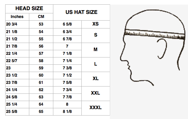 Sizing & Info - Classic Collection Hats